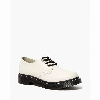 Dr Martens Női 1461 Hardware Bőr Oxford Cipő Fehér